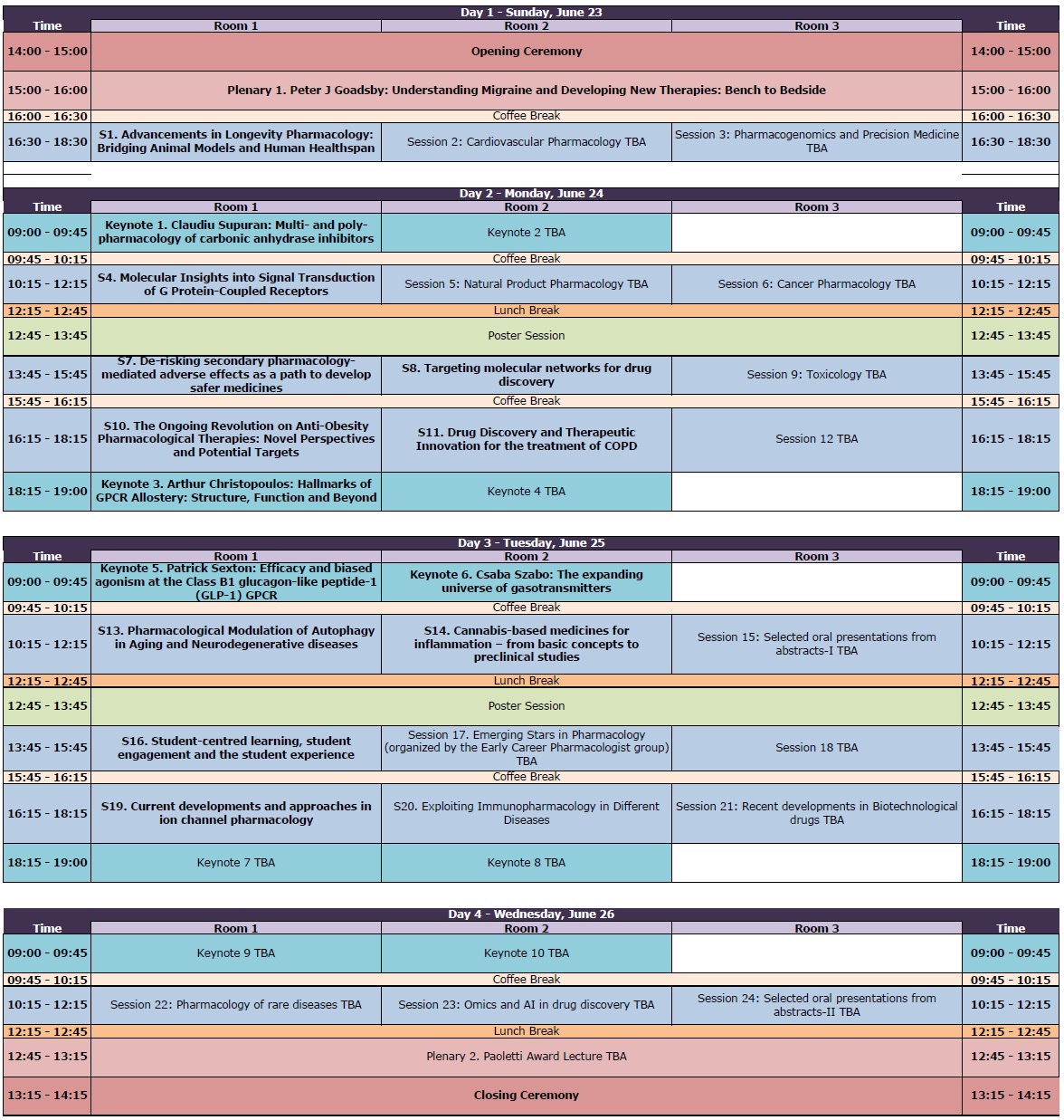 Preliminary Program – EPHAR 2024